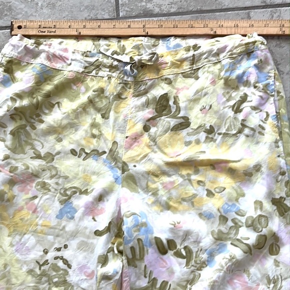 Rare Jams World Copyright Fabric W727-FPAI Flower Paint Beach Pants Lounge Pants - Picture 12 of 14